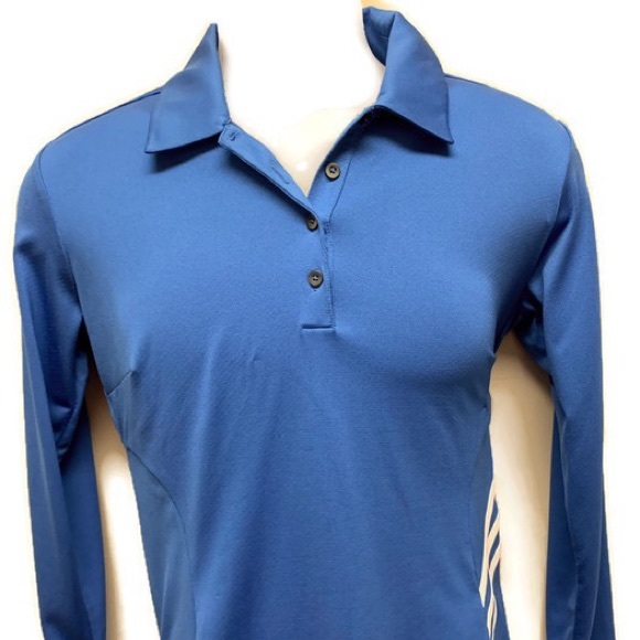 adidas no collar golf shirt